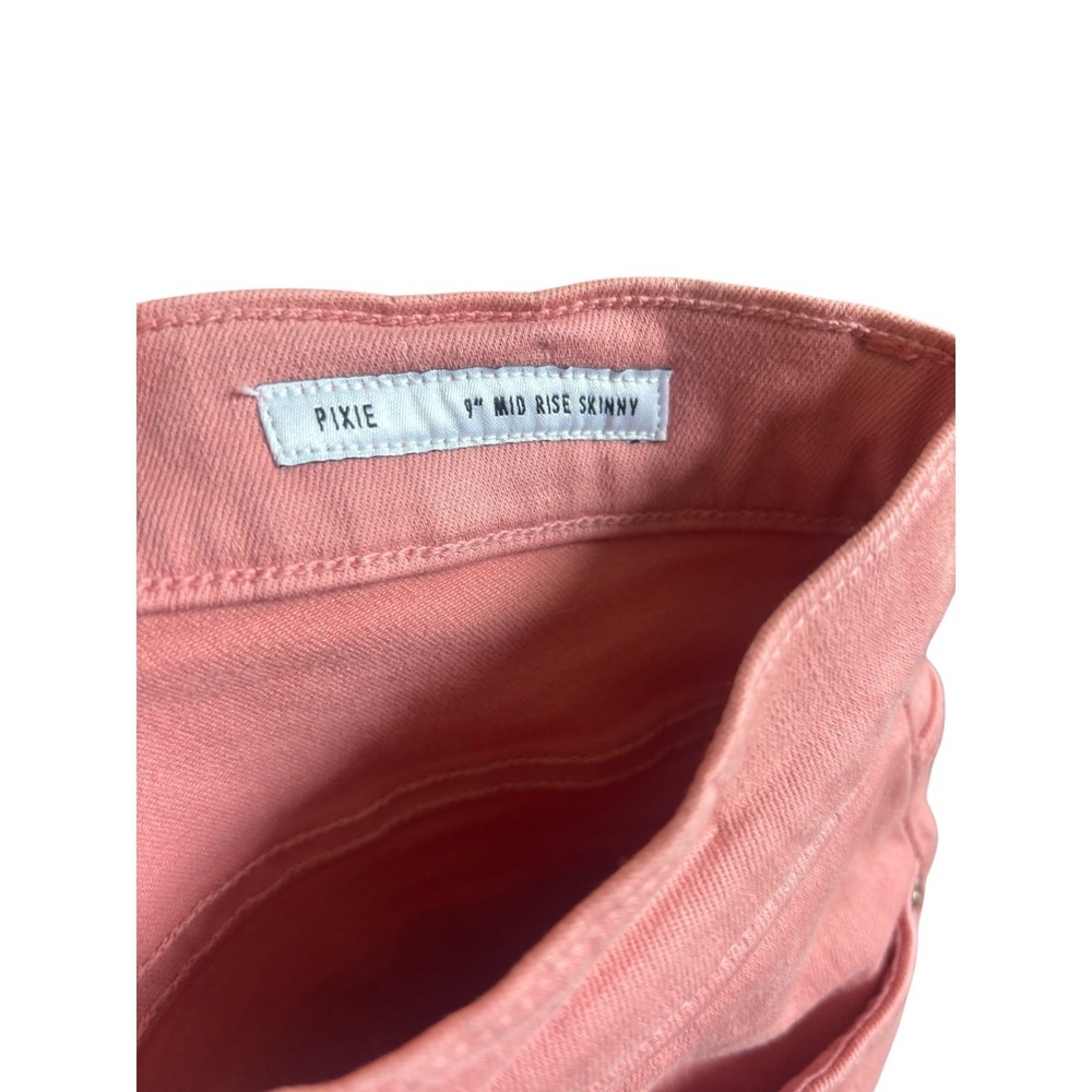 Edwin NWT Women's 29 Pink Pixie 9" Mid Rise Skinny Pants Petal Casual Jeans - Picture 2 of 4